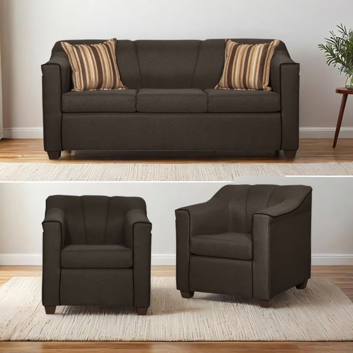 RUZAM MOBEL - LIVING 3-1-1 VENECIA CAFE LINO