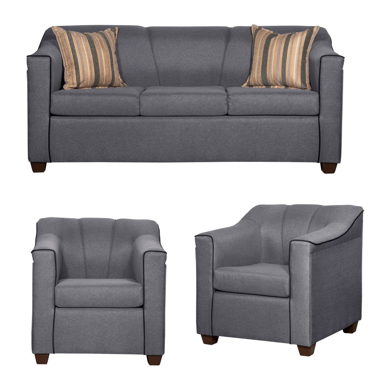 RUZAM MOBEL - LIVING 3-1-1 VENECIA GRIS LINO