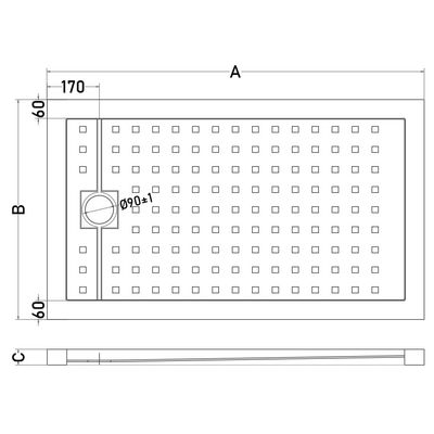 Imagen 2 del producto Receptaculo metacrilato 130x70x5