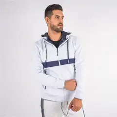 GANGSTER - Polerón Fullzipper Sherpa Layer Beige