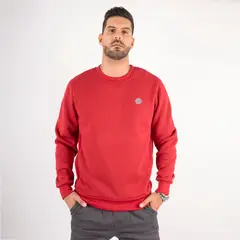 GANGSTER - Polerón Crew Fleece Crucial Rojo