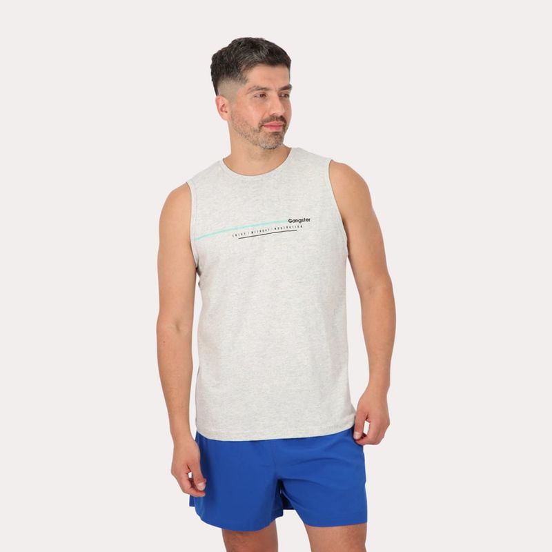 GANGSTER - Polera Sm United Gris Gangster
