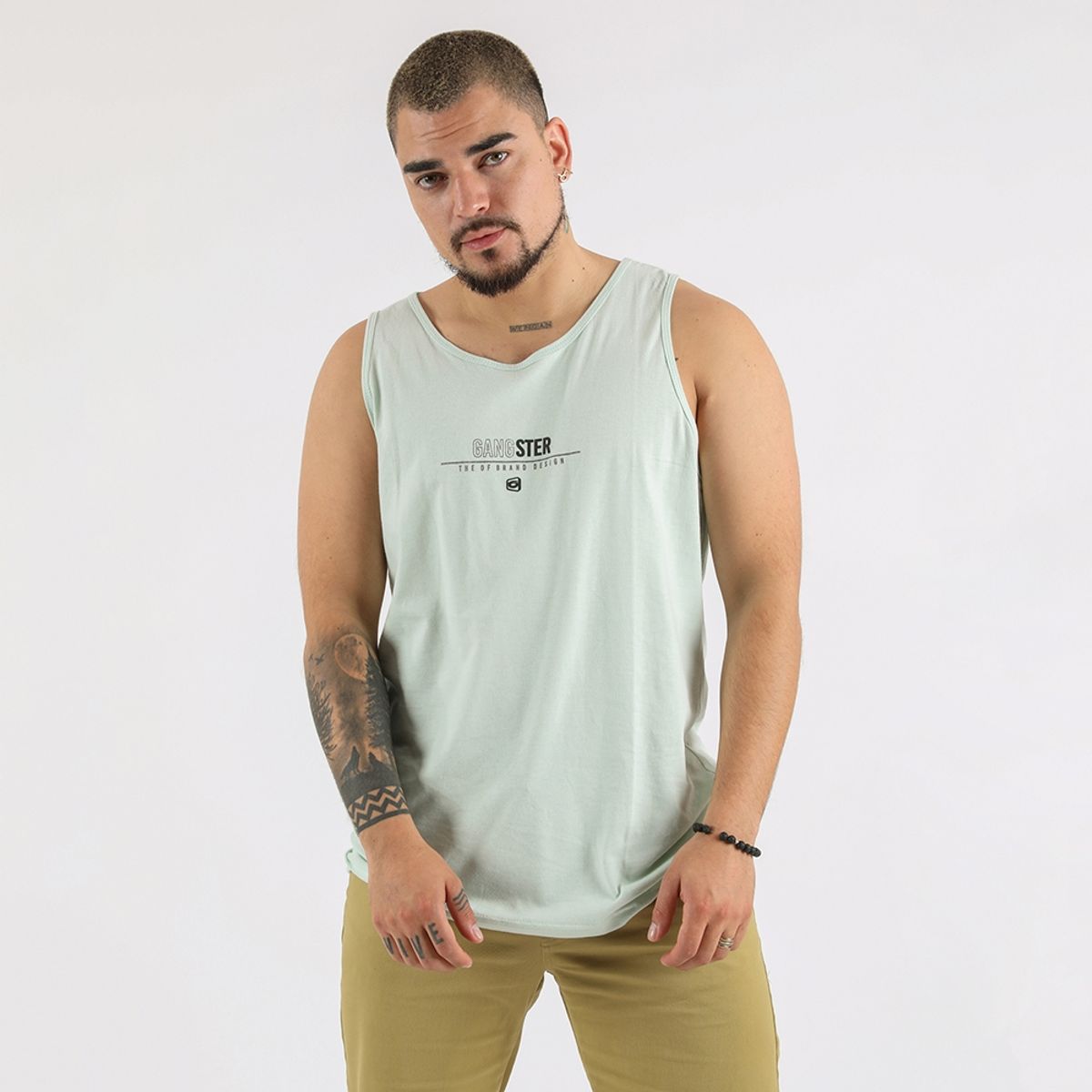 GANGSTER - Polera Sm Mistake Verde Gangster