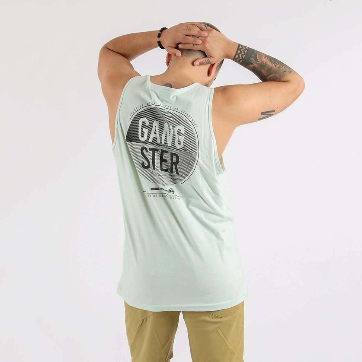 GANGSTER - Polera Sm Mistake Verde Gangster
