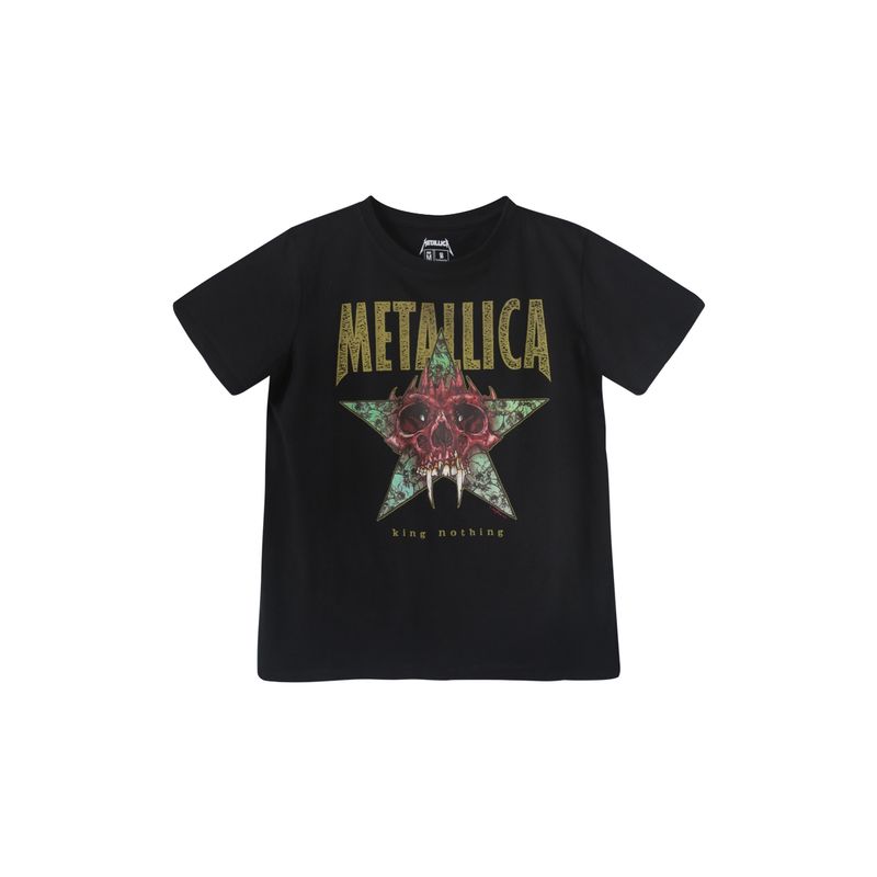 METALLICA - Polera Mc Mujer Star Negro Metallica