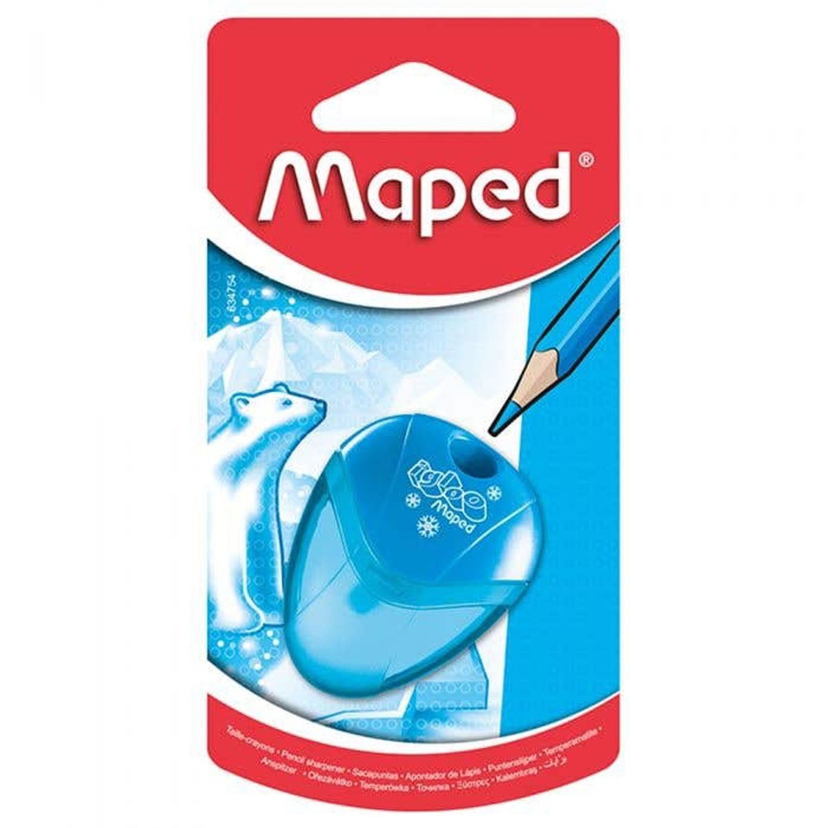 MAPED - Blister Sacapuntas Simple con Depósito Igloo Maped