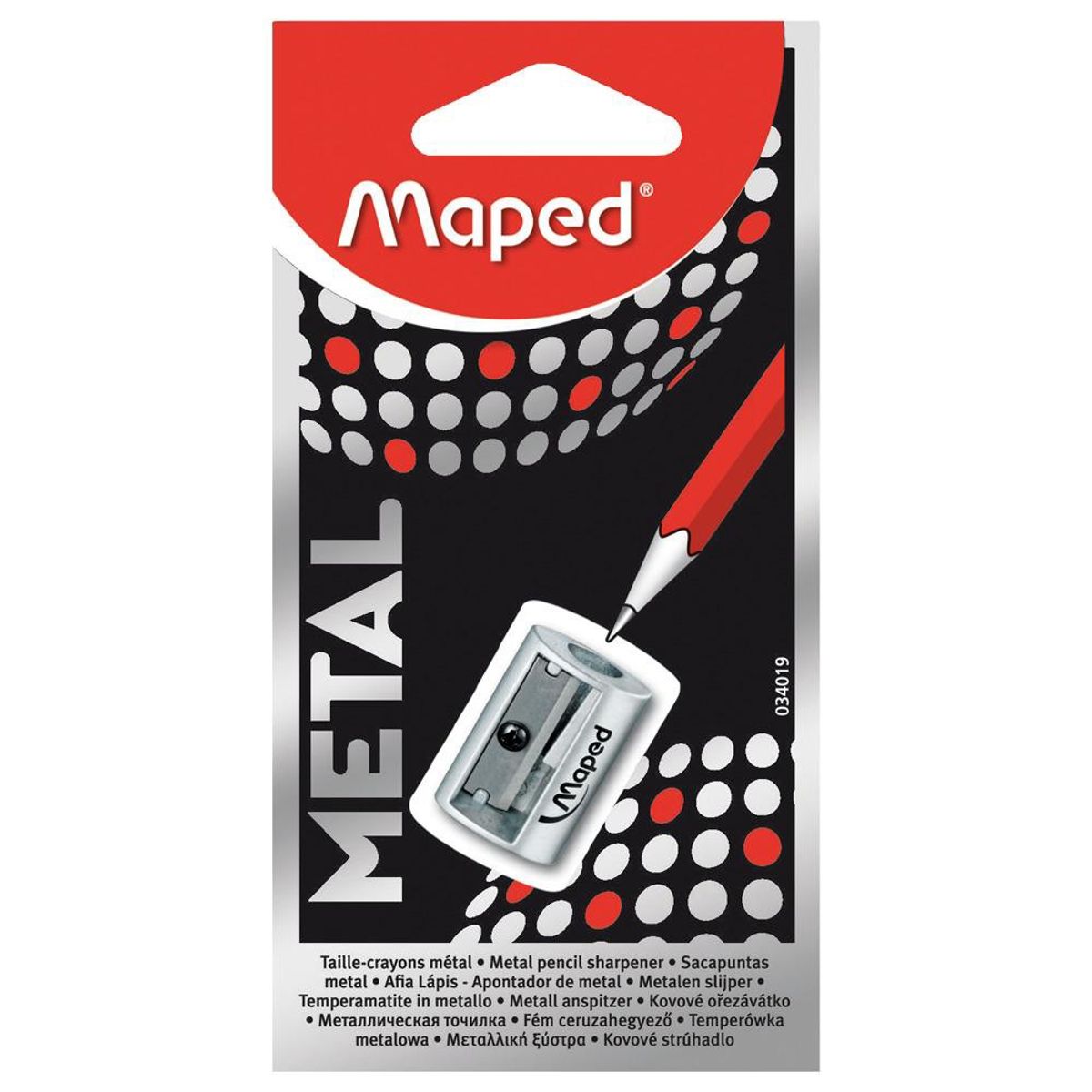 MAPED - Blister Sacapuntas Metálico Satélite Maped