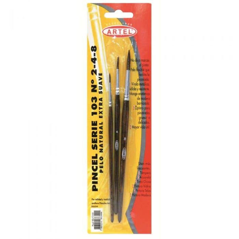 ARTEL - Blister Pinceles 103 NÂ°2-4-8 Artel