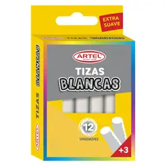 ARTEL - Tiza Blanca 12 Unidades