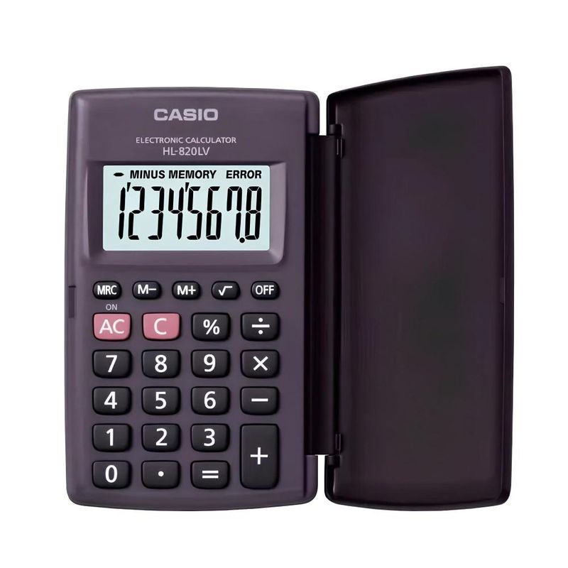 CASIO - Calculadora Hl-820lv-Bk De Bolsillo CASIO