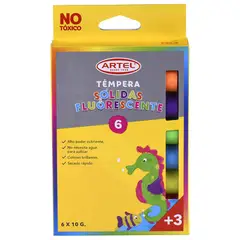 ARTEL - Set 6 TÃ©mpera SÃ³lida Fluorescente