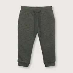 OPALINE - Pantalón buzo de niño full print verde 06M a 4A