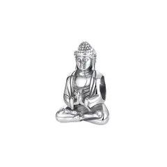 SILVER HEART - Charm Buda en Meditación en Plata Fina 925