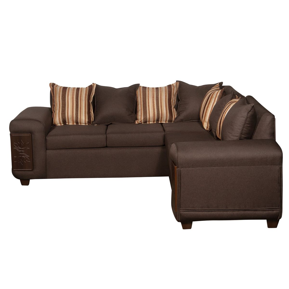 RUZAM MOBEL - SECCIONAL 5 CUERPOS MILANO CAFÉ LINO