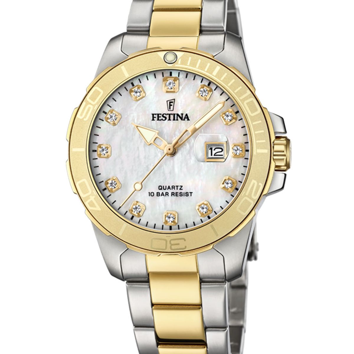 FESTINA - Reloj F20504/2 Festina Crema Mujer Boyfriend Collection