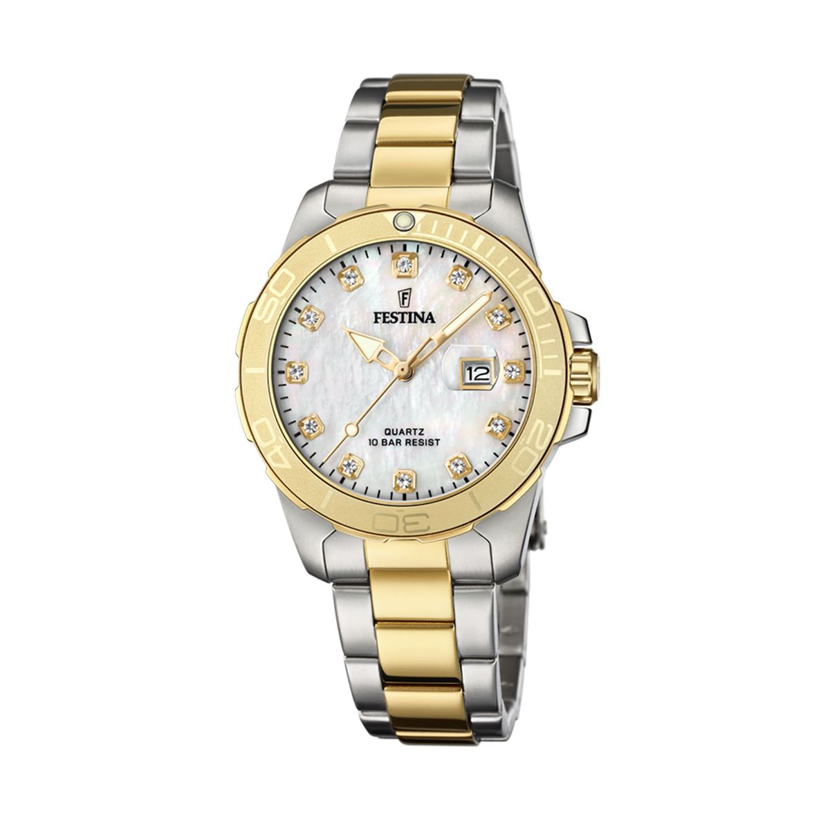 FESTINA - Reloj F20504/2 Festina Crema Mujer Boyfriend Collection