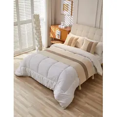 GENERICO - Piecera Tejida más dos fundas de cojín para dormitorio