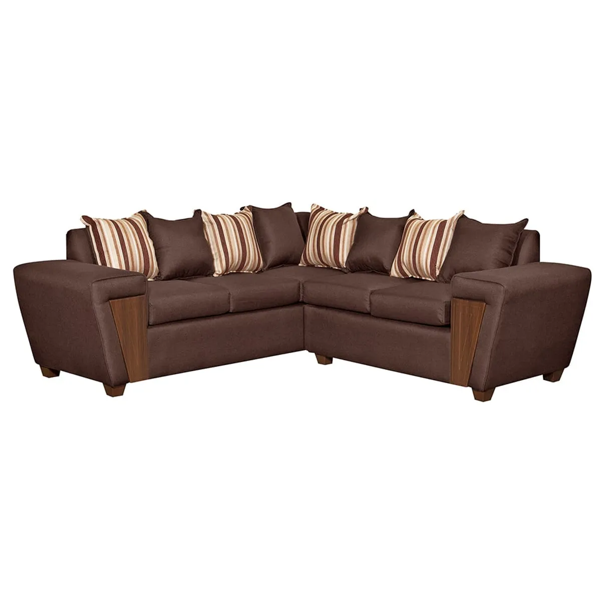 RUZAM MOBEL - SOFA SECCIONAL 5 CUERPOS CRETA  CAFE