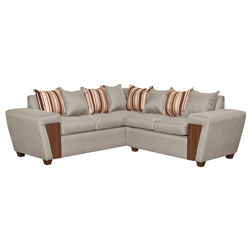 RUZAM MOBEL - SECCIONAL 5 CUERPOS CRETA  BEIGE