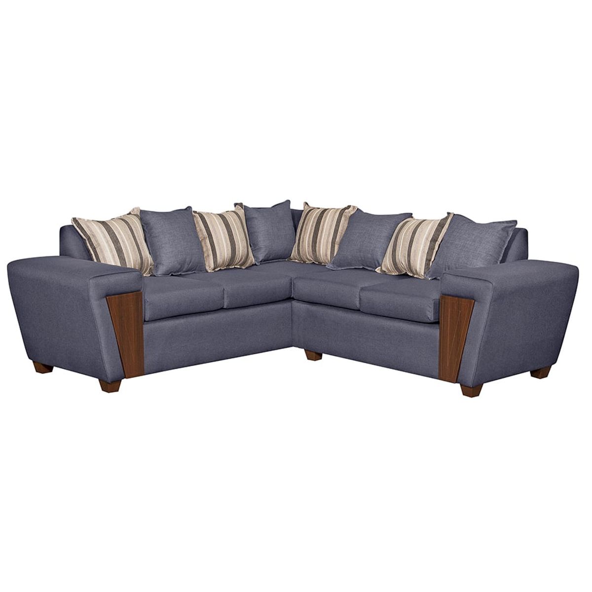 RUZAM MOBEL - SOFA SECCIONAL 5 CUERPOS CRETA GRIS LINO
