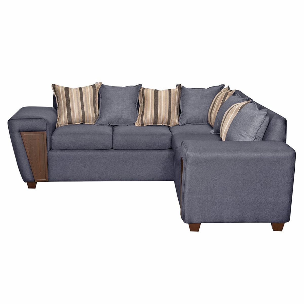 RUZAM MOBEL - SOFA SECCIONAL 5 CUERPOS CRETA GRIS LINO