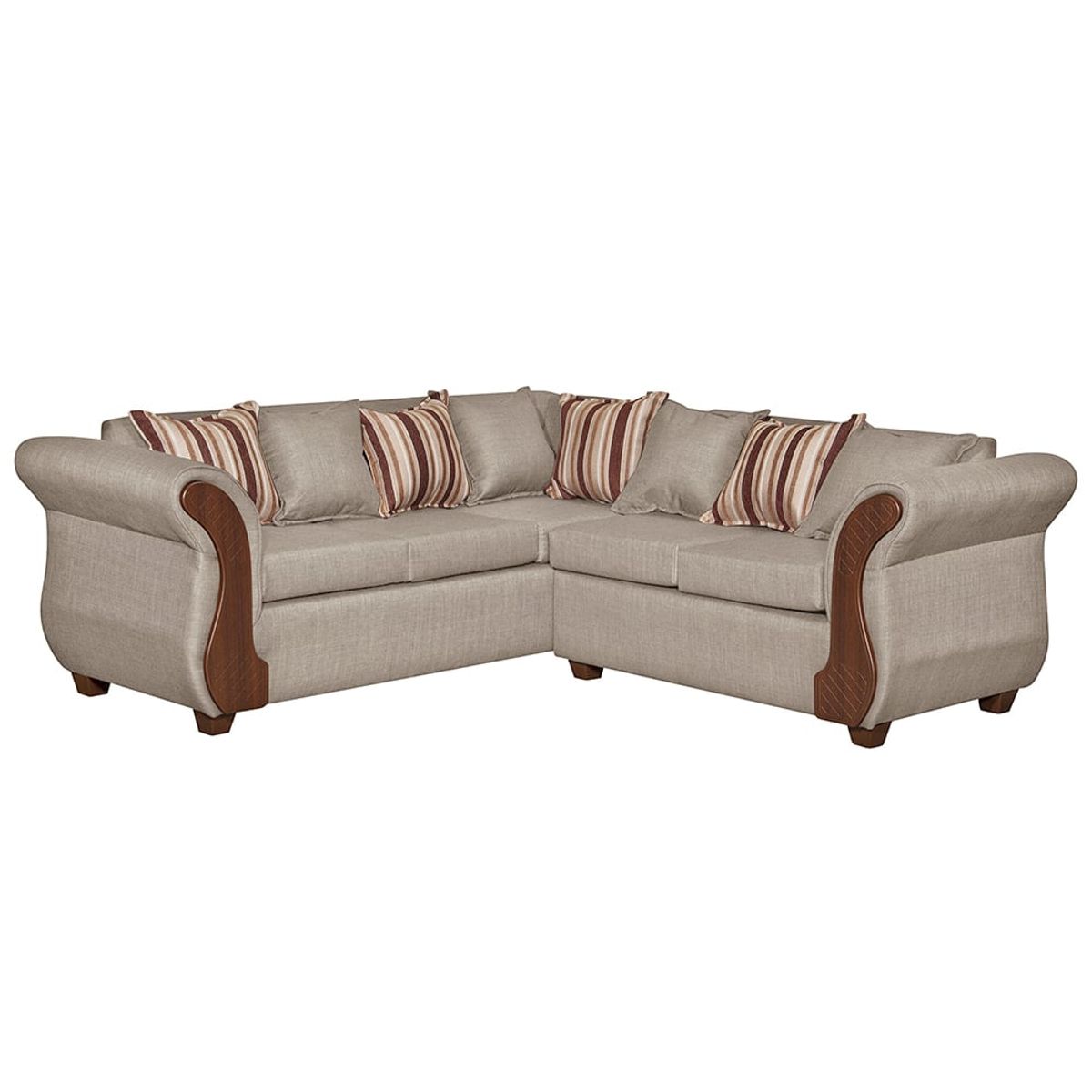 RUZAM MOBEL - SOFA SECCIONAL 5 CUERPOS MARSELLA BEIGE LINO