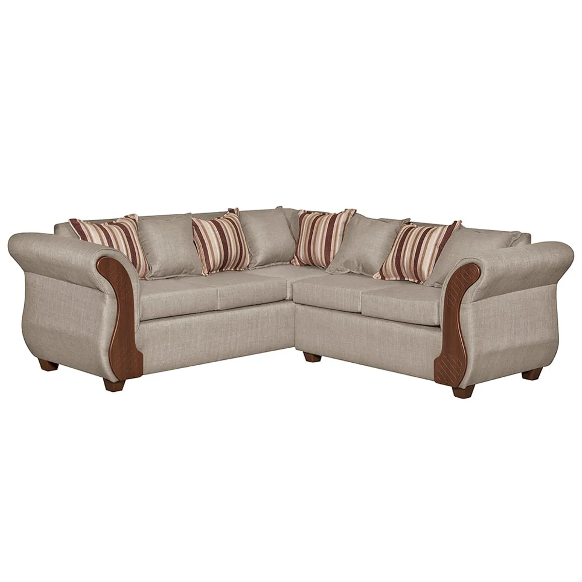 RUZAM MOBEL - SOFA SECCIONAL 5 CUERPOS MARSELLA BEIGE LINO