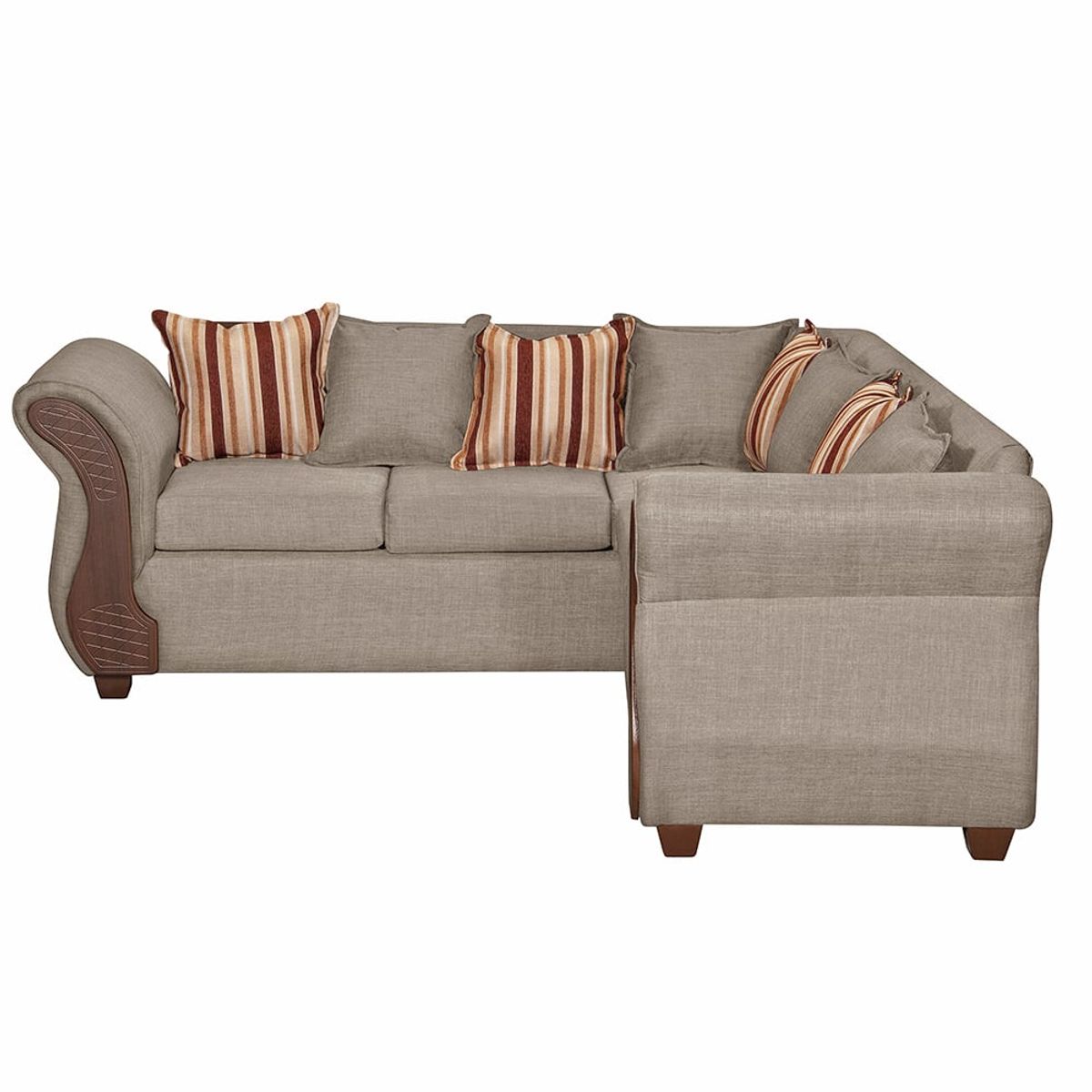 RUZAM MOBEL - SOFA SECCIONAL 5 CUERPOS MARSELLA BEIGE LINO