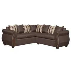 RUZAM MOBEL - SOFA SECCIONAL 5 CUERPOS BEGOÑA CAFÉ LINO