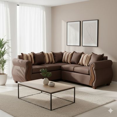 Imagen 2 del producto SOFA SECCIONAL 5 CUERPOS BEGOÑA CAFÉ LINO