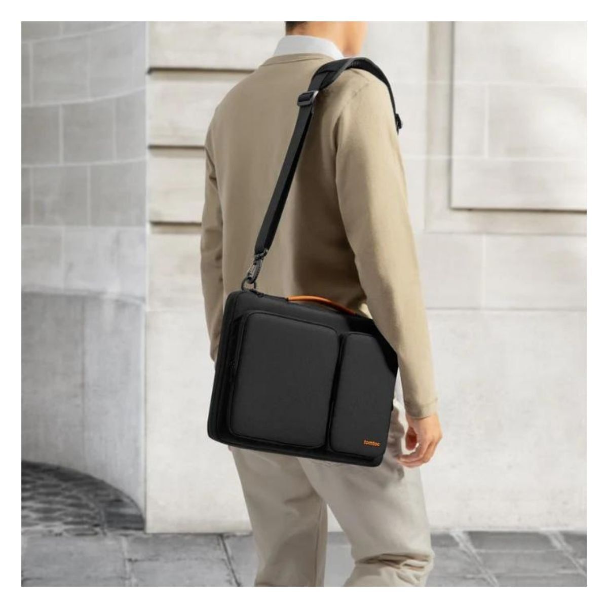 TOMTOC - Tomtoc Bolso de Hombro Defender-A42 MacBook Pro M3M2M1 de 16 Negro