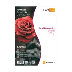 GENERICO - Papel fotografico ,200 GR GLOSSY A4 X100HOJAS