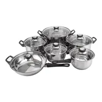 Bateria De Cocina 12 Piezas Monterrey Acero Inox