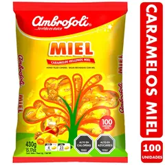 AMBROSOLI - Caramelos Sabor Miel De (Bolsa Con 100 Unidades)