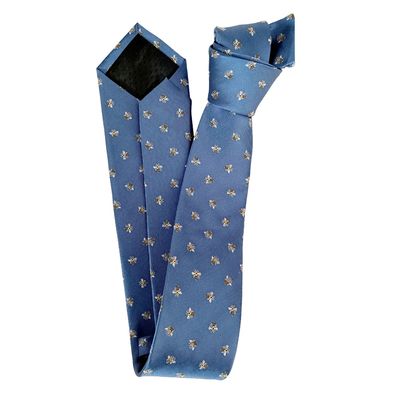 Imagen 2 del producto Corbata seda celeste Abejas Luciacorbatas