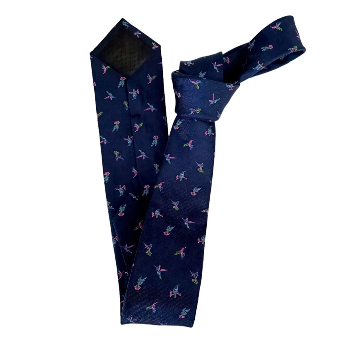 LUCIA CORBATAS - Corbata seda diseño Colibrís Luciacorbatas