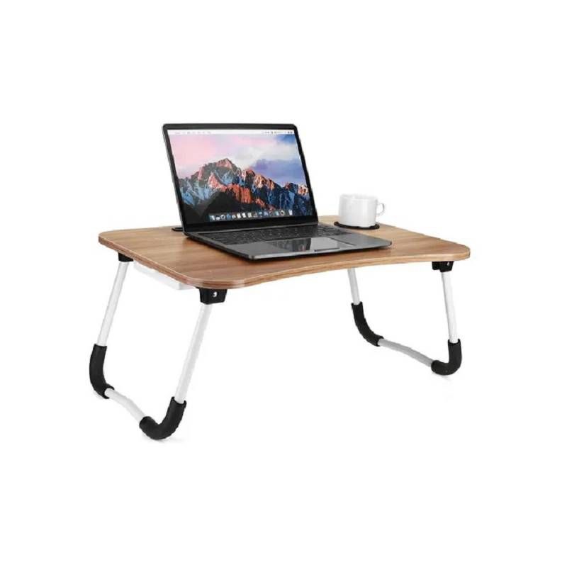 GENERICO - Mesa Notebook Tablet Cama Sofa 60x40cm Plegable  Portavaso