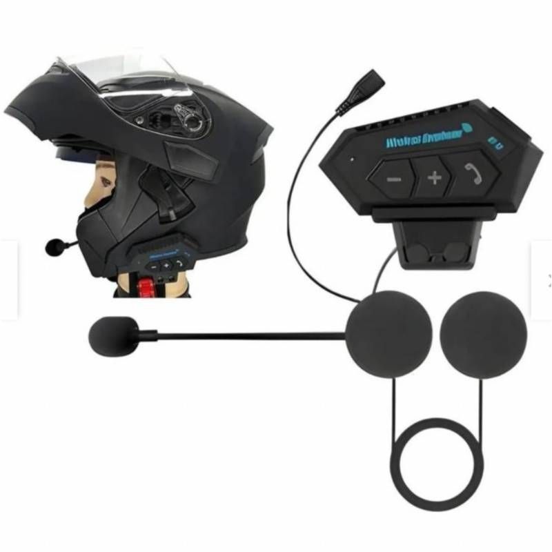 GENERICO - Audifono Casco Moto Auriculares Bluetooth Llamada Mp3