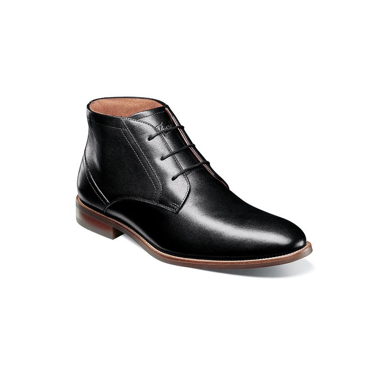 Botines Formal Rucci Plain Toe Chukka Boot Negro