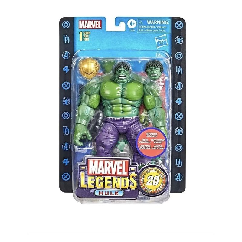 HASBRO - Figura Hulk Marvel Legends 20 Años YELLOW GAMMA 2