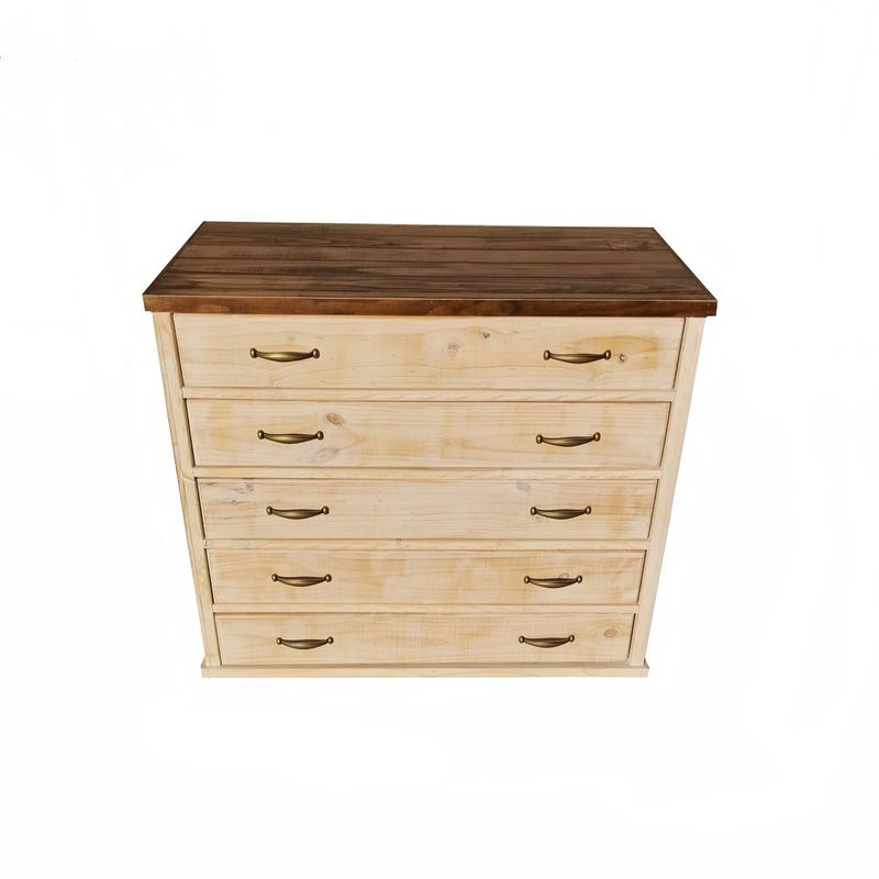 TAIKKEE - COMODA RUSTICA 5 CAJONES