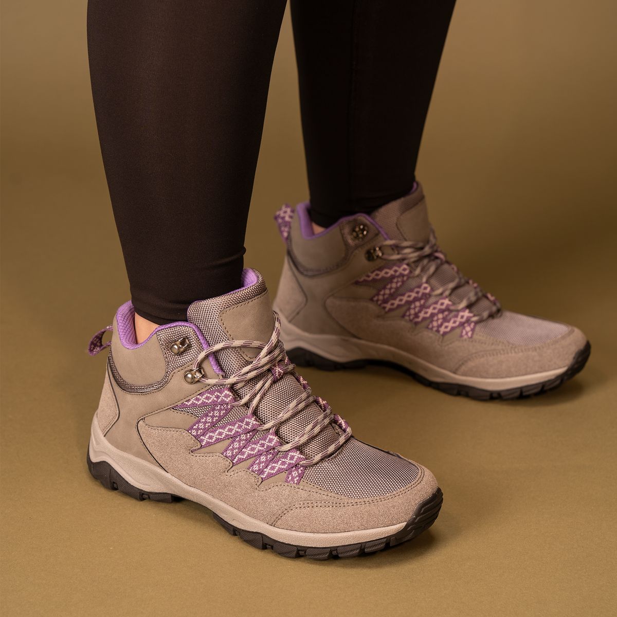 CARBIN - Bototo Mujer Gris Paipa Carbin