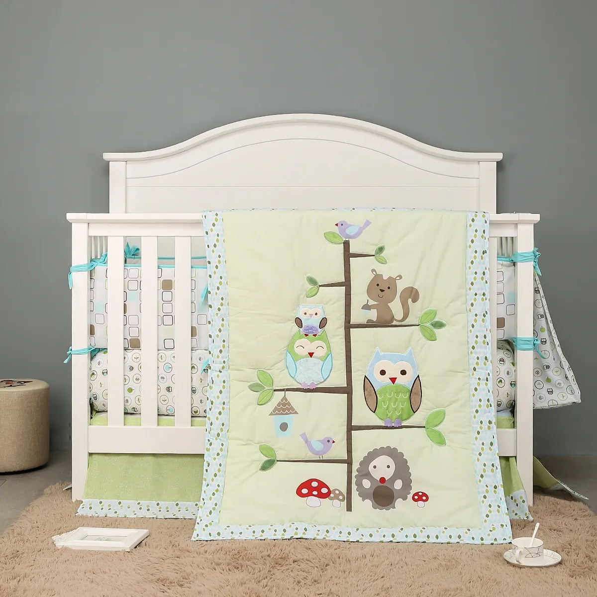 PELLITOS - SET ROPA DE CUNA BUHO BEBÉ