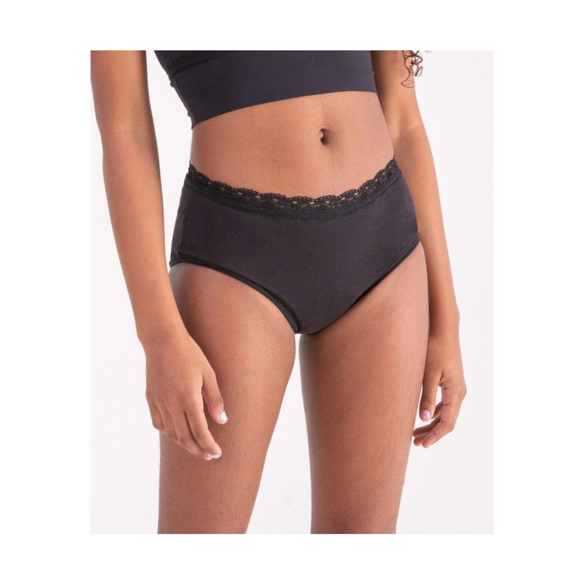 2RIOS - Calzón Menstrual Adolescente Negro 2Rios 2RIOS