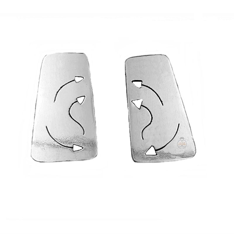 JOYAS MYTOKE - Aros Simbolos Tres Flechas Plata Nacional 980 Apegado