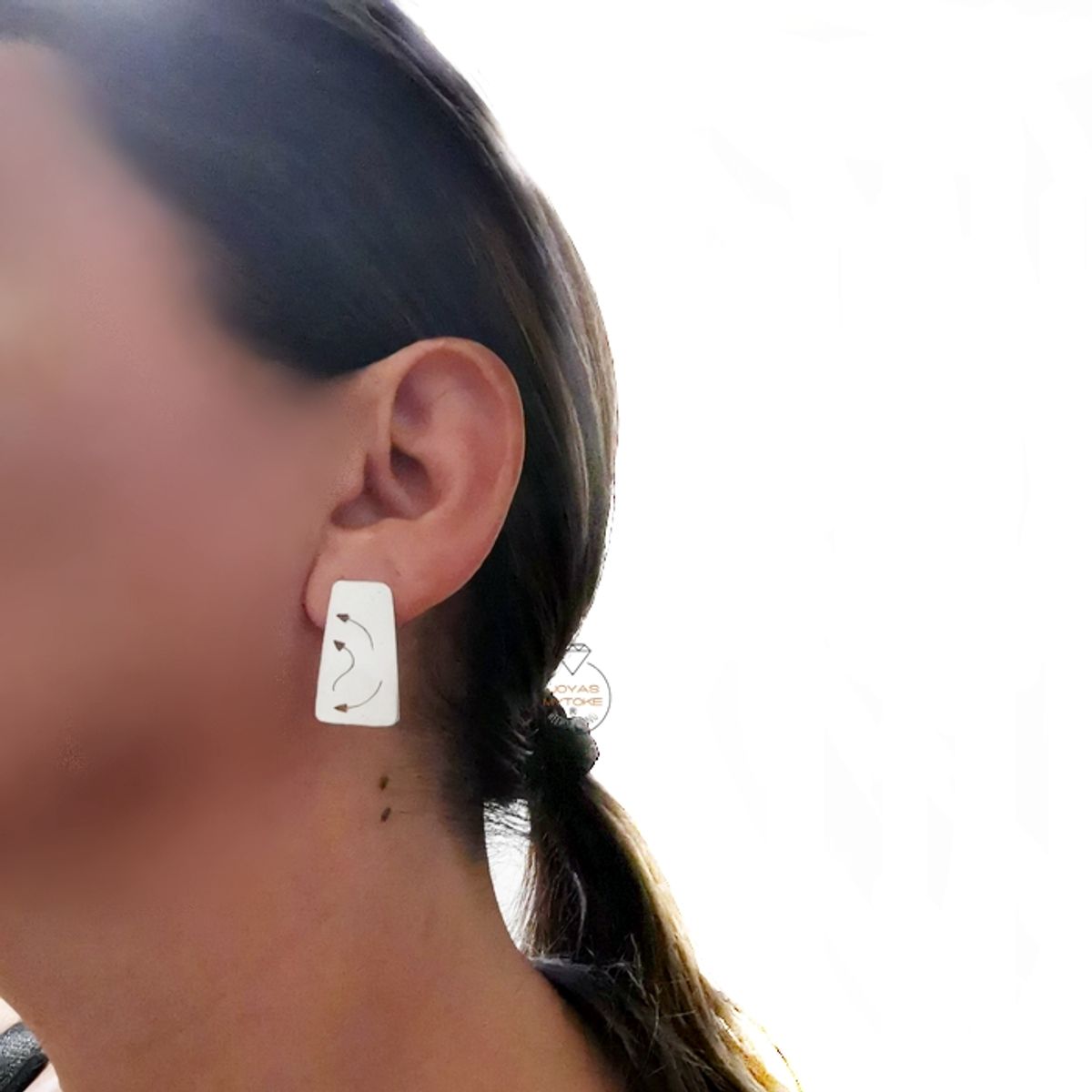 JOYAS MYTOKE - Aros Simbolos Tres Flechas Plata Nacional 980 Apegado