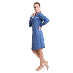 BECKIL - COD 708 CAMISOLA ALGODON GAMUZADO ESTAMPADO ESTRELLAS