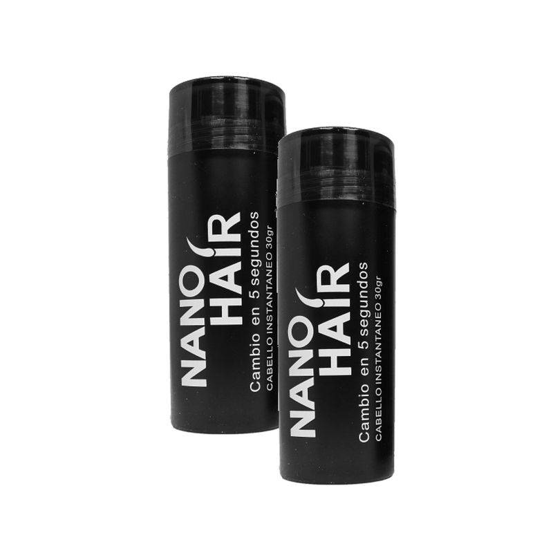 NANO HAIR - Nano Hair Castaño Medio 2 frascos de 30 grs NANO HAIR