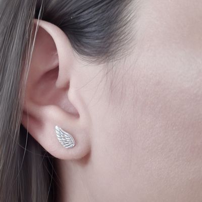 Imagen 2 del producto Aros Alas Plata Fina 925