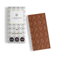 LIBERTE - Tableta de Chocolate de Leche 35% cacao 100 gr
